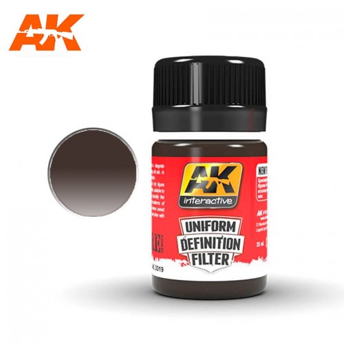 AK UNIFORM DEFINITION FILTER DARK BROWN GLAZE 35ML AK3019N